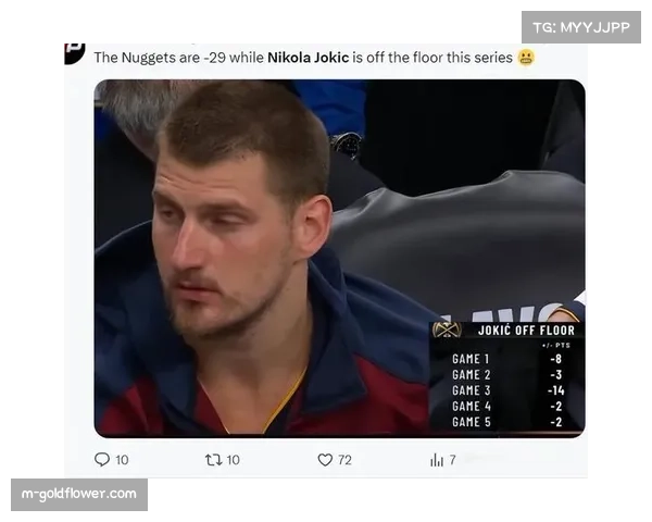 约基奇下场时掘金效率骤降 球星托底能力至关重要